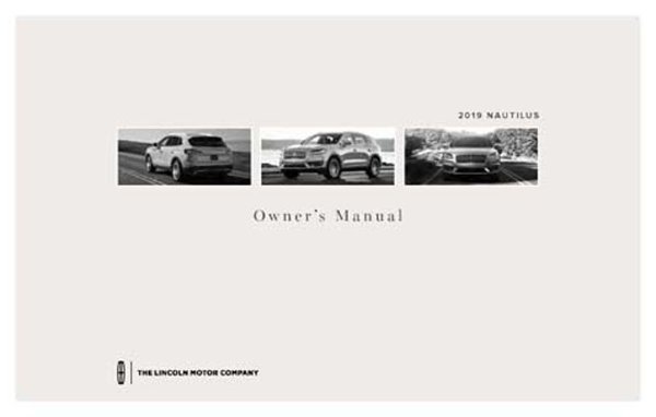 2019 Lincoln Nautilus Owner's Manual