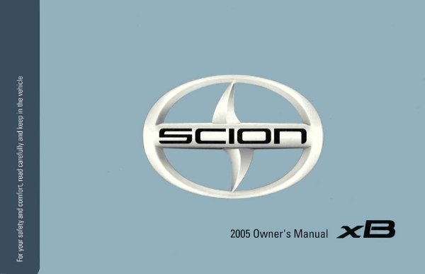 2005 Scion Scion XB Owner's Manual