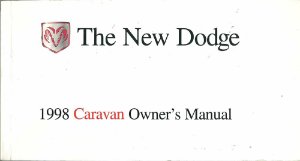 1998 Dodge Caravan Owner's Manual
