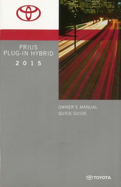 2015 Toyota Prius Plug - In Hybrid Owner's Manual