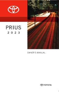 2023 Toyota PRIUS Owner's Manual