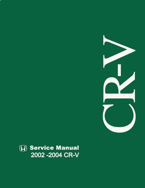2002–2004 Honda CR-V Factory Shop Service Manual