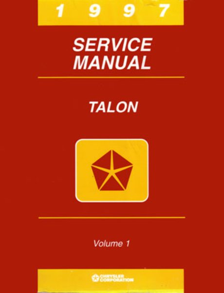 1997 Eagle Talon Factory Shop Service Manual