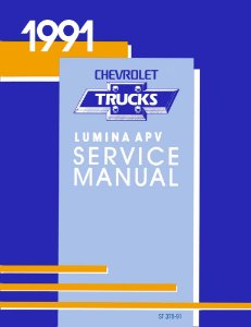 1991 Chevrolet Truck Lumina APV Factory Shop Service Manual