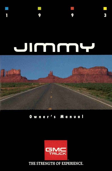 1993 GMC Jimmy Owner's Manual
