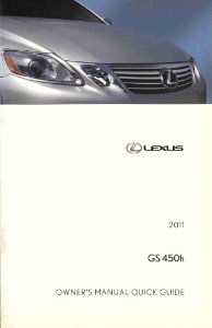 2011 Lexus GS 450h Owner's Manual