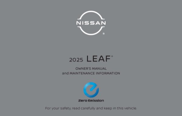 2025 Nissan LEAF Owner's Manual