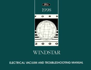 1998 Ford Truck Windstar Wiring Diagrams Manual
