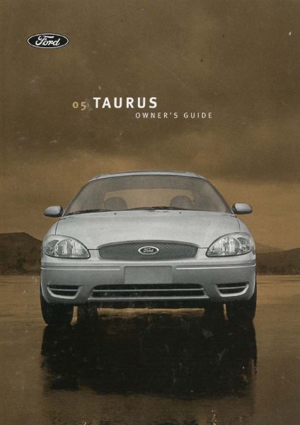 2005 Ford Taurus Owner's Manual