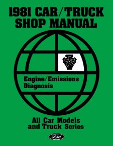 1981 Ford Lincoln Mercury Emissions Diagnosis Procedure Service Manual