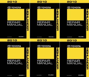 2010 Toyota Highlander Factory Shop Service Manual