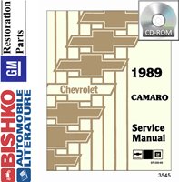 1989 CHEVROLET CAMARO Body, Chassis & Electrical Service Manual sample image