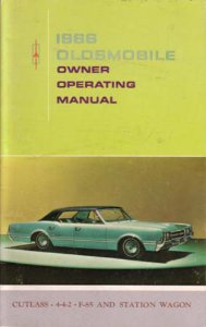 1966 Oldsmobile 442, Cutlass, F-85, Station Wagon Owner's Manual