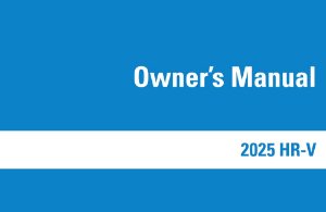 2025 Honda HR-V Owners Manual User Guide