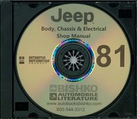 1981 JEEP Body, Chassis & Electrical Service Manual sample image