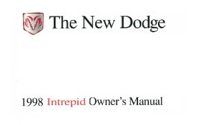1998 Dodge Intrepid Owner's Manual