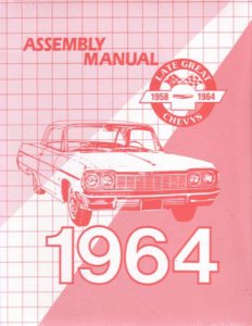 1964 Chevrolet Belaire Biscayne Impala Assembly Manual Rebuild Illustrations