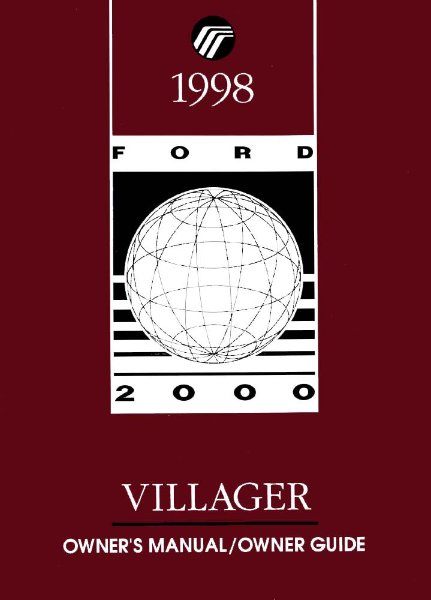 1998 Mercury Villager Owner's Manual