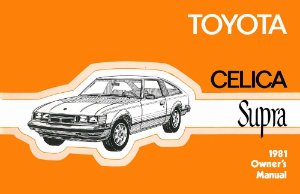 1981 Toyota Celica Supra Owner's Manual