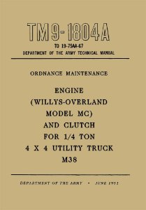 1950–1952 Jeep Military Jeeps Factory Shop Service Manual