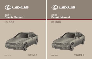 2001 Lexus IS 300 Factory Shop Service Manual