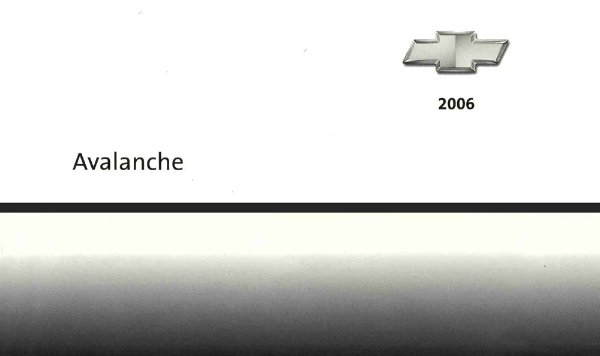 2006 Chevrolet Avalanche Owner's Manual