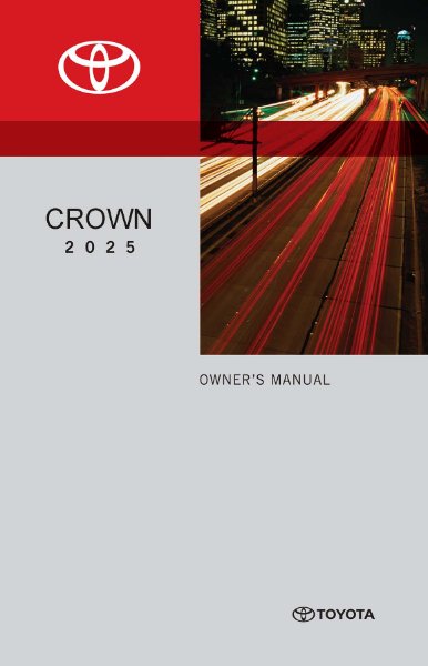 2025 Toyota CROWN Owner's Manual