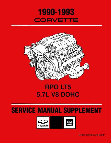 1990–1993 Chevrolet Corvette Factory Shop Service Manual