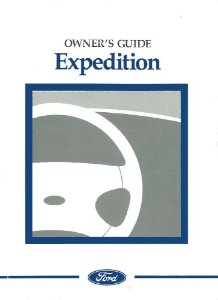 1997 Ford Expedition Owner's Manual