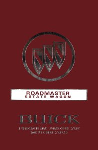 1991 Buick Roadmaster, Estate Wagon Owner's Manual